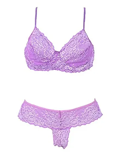 Fihana Multicolor Bra Panty Set for Women Lingerie Set for Women for Honeymoon Net Lingerie Set Small to 3XL