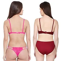 Fihana | bra panty set for women for honeymoon | bridal lingerie set for women wedding | net bra and panty for women | cotton net bra for women daily use | ladies undergarments for women-thumb1