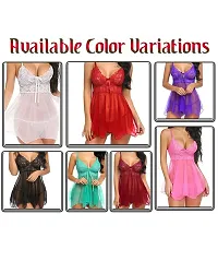 Fihana Lingerie Set for Women Honeymoon Babydoll Woman Nightwear Dress Small to 3XL-thumb4