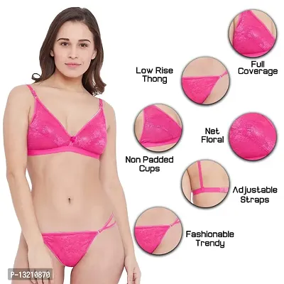 Fihana Non Padded Lingerie Set for Women. Stylish Bra Panty for Girls Combo Set of 3.-thumb4