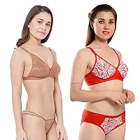 Fihana Bra Panty Set for Women | Lingerie Set for Women for Honeymoon | Undergarments for Women Bra Panty | Fancy Bra and Panty Set Sexy Set | Bra Panty Set Stylish | Women Innerwear Bra Combo Pack-thumb3