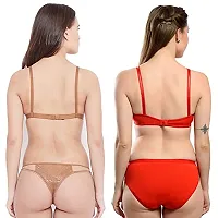 Fihana Bra Panty Set for Women | Lingerie Set for Women for Honeymoon | Undergarments for Women Bra Panty | Fancy Bra and Panty Set Sexy Set | Bra Panty Set Stylish | Women Innerwear Bra Combo Pack-thumb1