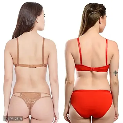 Fihana Bra Panty Set for Women | Lingerie Set for Women for Honeymoon | Undergarments for Women Bra Panty | Fancy Bra and Panty Set Sexy Set | Bra Panty Set Stylish | Women Innerwear Bra Combo Pack-thumb2