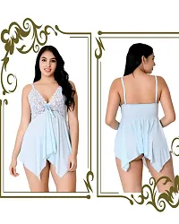 Fihana Women`s Sleepwear and Nightwear Honeymoon Dress for Women Small to 3XL-thumb2