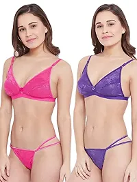 Fihana lingerie baby doll women | women lingerie for honeymoon | bra and panties set for women | lingerie set for girls fancy latest new | Combo set 2.-thumb3