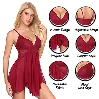 Fihana Babydoll Honeymoon Lingerie Women Nightwear for Girls Special Night Wear for Ladies Small to 3XL-thumb2