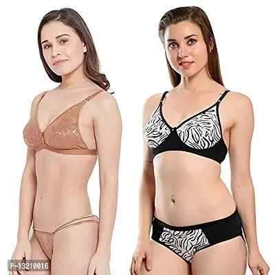 Fihana Bra Panty Set for Women | Lingerie Set for Women for Honeymoon | Undergarments for Women Bra Panty | Fancy Bra and Panty Set Sexy Set | Bra Panty Set Stylish | Women Innerwear Bra Combo Pack-thumb3