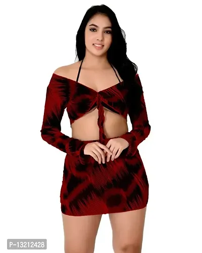 Fihana Net Mesh Babydoll Top Skirt with Bikini Set | Animal Print Chemise | Women Honeymoon Nightwear | Short Transparent Nighty | Baby Doll Lingerie | Stylish Western Dress for Ladies  Girls-thumb0