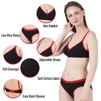 Fihana | Bra Panty Set for Women | Lingerie Set for Women | Cotton Non Padded Bra for Women | Innerwear for Women | Ladies Bra Cotton | Girls Bra Panty | Ladies Undergarments for Women .-thumb2