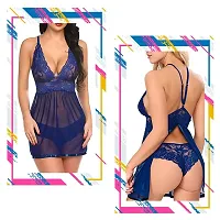 Fihana Transparent Sexy Dress Set For Women, Hot Nighty For Girls-thumb4