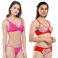 Fihana | bra panty set for women for honeymoon | bridal lingerie set for women wedding | net bra and panty for women | cotton net bra for women daily use | ladies undergarments for women-thumb3