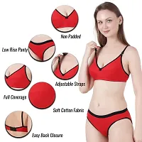 Fihana | bra panty set for women | lingerie set for women | cotton non padded bra for women | innerwear for women | ladies bra cotton | girls bra panty | ladies undergarments for women-thumb2