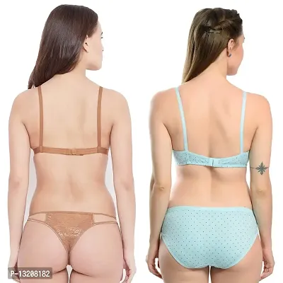 Fihana Bra Panty Set for Women | Lingerie Set for Women for Honeymoon | Undergarments for Women Bra Panty | Fancy Bra and Panty Set Sexy Set | Bra Panty Set Stylish | Women Innerwear Bra Combo Pack-thumb2