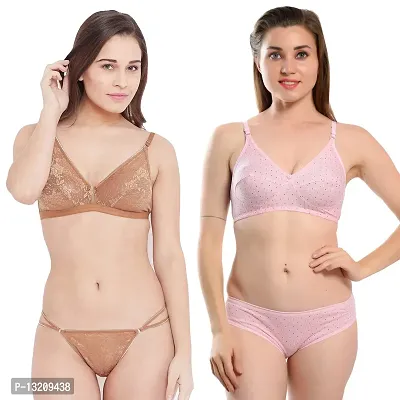 Fihana Bra Panty Set for Women | Lingerie Set for Women for Honeymoon | Undergarments for Women Bra Panty | Fancy Bra and Panty Set Sexy Set | Bra Panty Set Stylish | Women Innerwear Bra Combo Pack