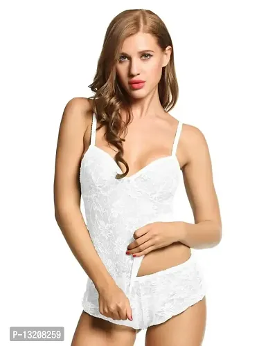 Fihana babydolls lingerie for honeymoon/Honeymoon Babydoll Dress/Women's Babydoll Nightwear/Babydoll Lace Sleepwear