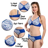 Fihana Women`s Honeymoon Beachwear Cotton Undergarments Lingerie Bra Panty Set Small to 3XL-thumb4