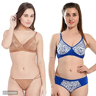 Fihana Bra Panty Set for Women | Lingerie Set for Women for Honeymoon | Undergarments for Women Bra Panty | Fancy Bra and Panty Set Sexy Set | Bra Panty Set Stylish | Women Innerwear Bra Combo Pack