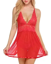 Fihana Transparent Sexy Dress Set for Women , Hot Nighty for Girls-thumb1