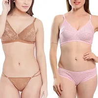 Fihana Bra Panty Set for Women | Lingerie Set for Women for Honeymoon | Undergarments for Women Bra Panty | Fancy Bra and Panty Set Sexy Set | Bra Panty Set Stylish | Women Innerwear Bra Combo Pack-thumb4