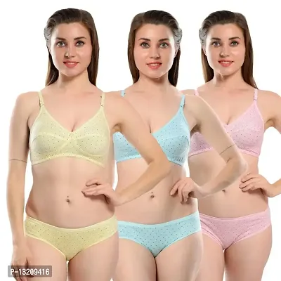 Fihana | Lingerie Set for Women for Honeymoon | Bra Panty Set for Women | Undergarments for Women Bra Panty | Fancy Bra and Panty Set Sexy Set | Bra Panty Set Stylish | Women Innerwear Bra Combo Pack-thumb2