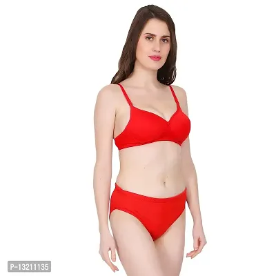Buy Fihana Women Solid Non Padded Bridal Bra Panty Set, Women's Lingerie Set  for Honeymoon, Innerwear for Daily Use Online In India At Discounted Prices