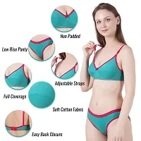 Fihana | bra panty set for women | lingerie set for women | cotton non padded bra for women | innerwear for women | ladies bra cotton | girls bra panty | ladies undergarments for women-thumb2