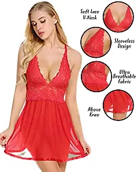 Fihana Transparent Sexy Dress Set for Women , Hot Nighty for Girls-thumb2