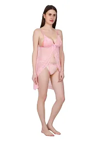 Fihana Women`s Babydoll Lingerie For Honeymoon Night Sleepwear Multicolor Small To 3XL-thumb2