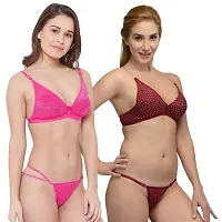 Fihana | bra panty set for women for honeymoon | bridal lingerie set for women wedding | net bra and panty for women | cotton net bra for women daily use | ladies undergarments for women-thumb4