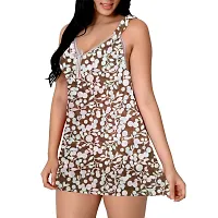 Fihana Multicolor Floral Above Knee Babydoll Lingerie Nighty for Women Honeymoon Night Small to 3XL-thumb1