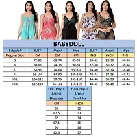 Fihana Women`s Multicolor Babydoll and Bra Panty Bikini Set For Honeymoon Anniversary Lingerie Small To 3XL-thumb4