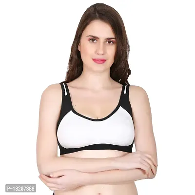 Fihana Cotton Non Padded Sports Bra Panty Set for Women|Lingerie Set(3005N)-thumb2