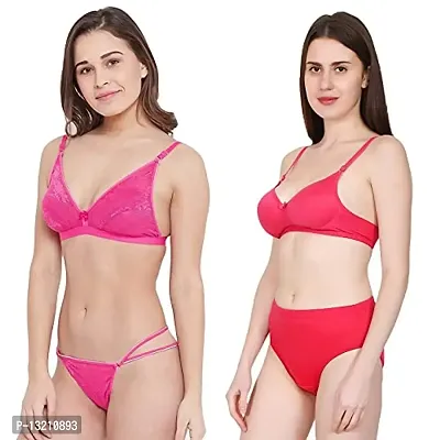 Fihana | bra panty set for women for honeymoon | bridal lingerie set for women wedding | net bra and panty for women | cotton net bra for women daily use | ladies undergarments for women-thumb3