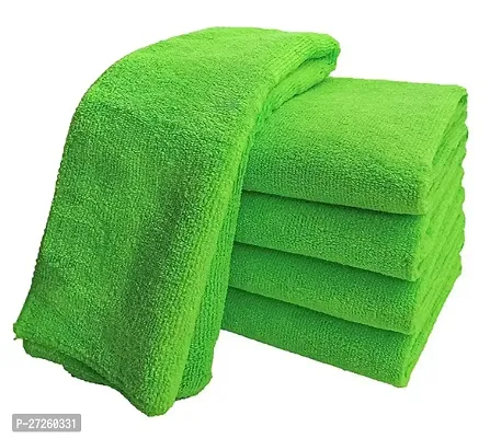 Microfiber Cloth - 2pcs Green - 40x40 cms - 300 GSM - Automotive Microfibre Towels for Car Bike Cleaning Polishing Washing  Detailing-thumb0