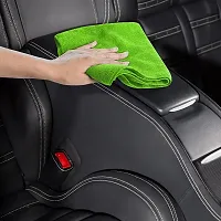 Microfiber Cloth - 2pcs Green - 40x40 cms - 300 GSM - Automotive Microfibre Towels for Car Bike Cleaning Polishing Washing  Detailing-thumb4