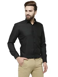 RG DESIGNERS Men's Slim Fit Shirt (RGDSSC1248_Black_42)-thumb1