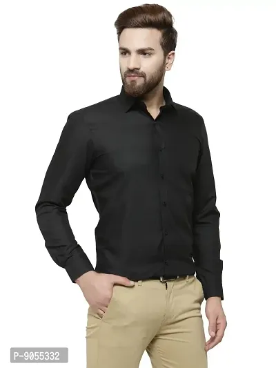 RG DESIGNERS Men's Slim Fit Shirt (RGDSSC1248_Black_42)-thumb2