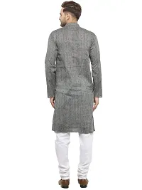 R VASUDEV Self Print Cotton Kurta Churidhar set for Mens (A Handloom)-thumb3