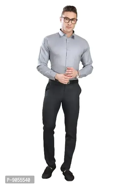 RG DESIGNERS Slim Fit Solid Formal Shirt for Mens