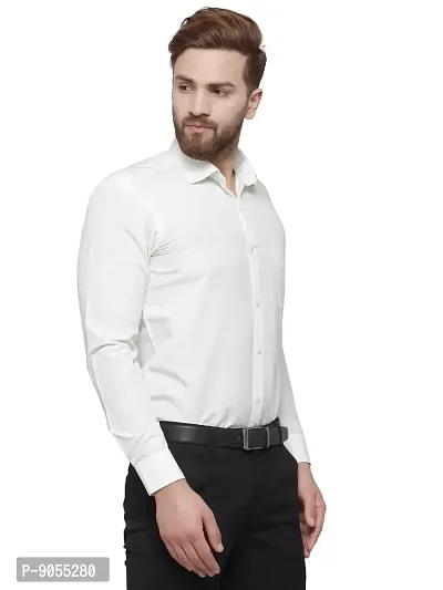 RG DESIGNERS Solid Slim Fit Full Sleeve Cotton Formal Shirt-thumb2