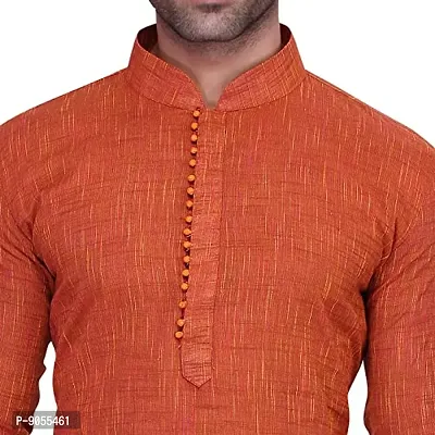 R VASUDEV Self Print Cotton Kurta Churidhar set for mens-thumb5