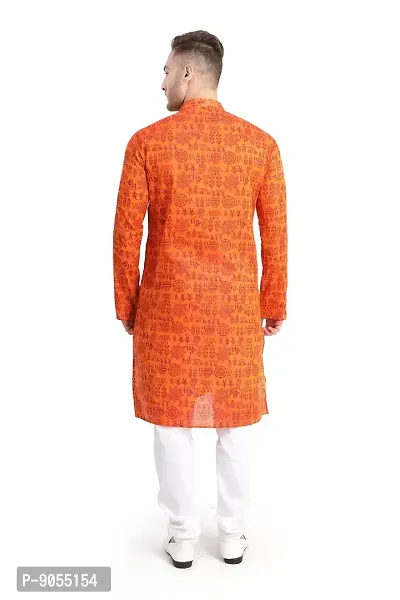 RG Designers Printed Cotton Kurta set For mens-thumb2