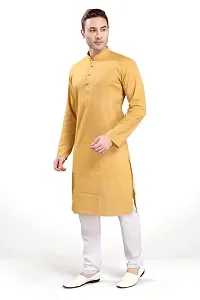 R VASUDEV Solid Cotton Kurta Churidhar set for mens-thumb2