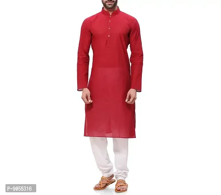 RG DESIGNERS Men's Cotton Blend Classic Kurta (Handloom)