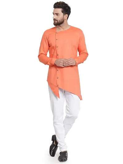 RG DESIGNERS Cross Stitch Kurta with Churidar for Men