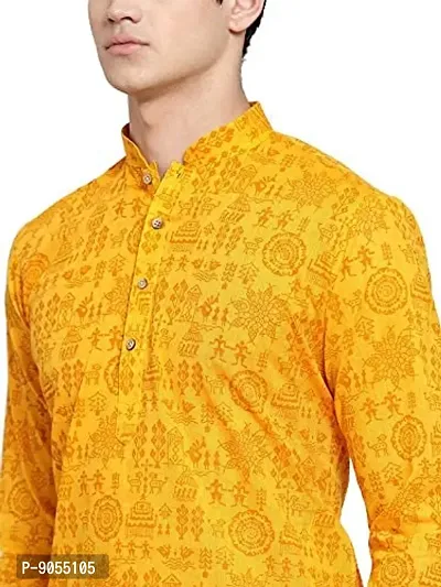 RG Designers Printed Cotton Kurta set For mens-thumb5