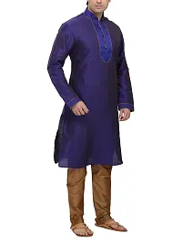 RG DESIGNERS Men's Silk Kurta Pyjama Set-thumb1