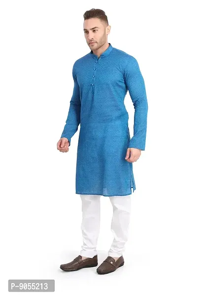 RG Designers Printed Cotton Kurta Set For Mens-thumb4