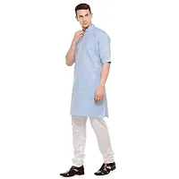 RG DESIGNERS 3/4 Sleeves Modi Kurta  Pyjama (38, LIGHTBLUE)-thumb2