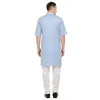 RG DESIGNERS 3/4 Sleeves Modi Kurta  Pyjama (38, LIGHTBLUE)-thumb3